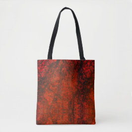 Bolso De Tela Patrón de mármol rojo y negro
