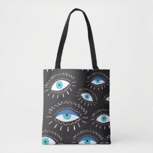 Bolso De Tela Patrón de moda de las plumas oculares tribales