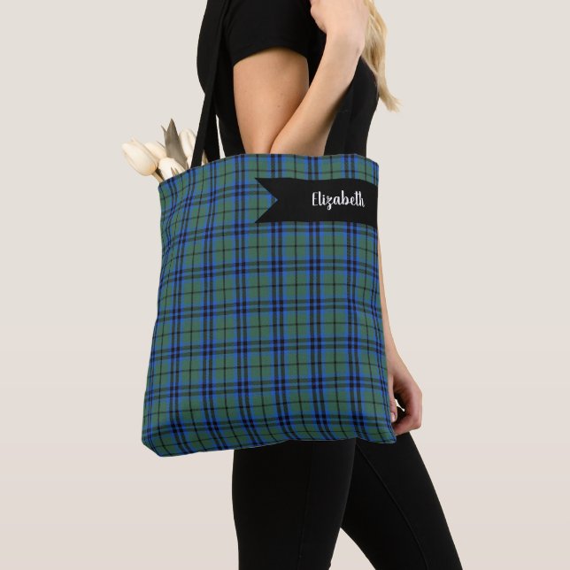 Bolso De Tela Patrón de montaje de Keith Clan Scottish Tartan (Detalle)
