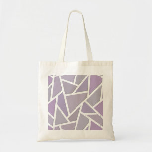 Bolso De Tela Patrón de mosaico de lavanda