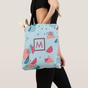 Bolso De Tela Patrón de mosaico retro lindo personalizado de los