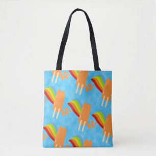 Bolso De Tela Patrón de Naranja divertido Frozen Pops