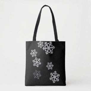 Bolso De Tela Patrón de Navidades de copos de nieve Minimalistas