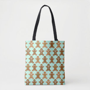 Bolso De Tela Patrón de Navidades de los hombres de jengibre