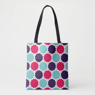 Bolso De Tela  patrón de nube de geometría moderna y colorida, 