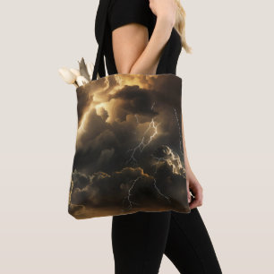 Bolso De Tela Patrón de nubes de tormenta