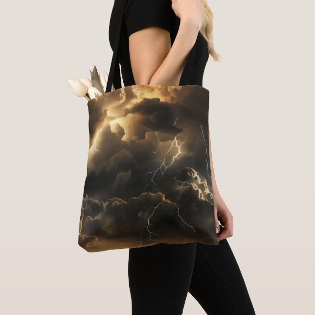 Bolso De Tela Patrón de nubes de tormenta (Detalle)