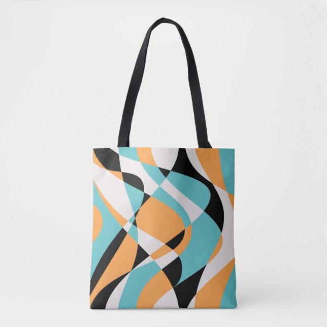 Bolso De Tela Patrón de ondas abstractas sin inconvenientes. Mag (Anverso)