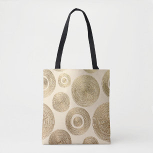 Bolso De Tela Patrón de oro: diseño lujoso abstracto brillante