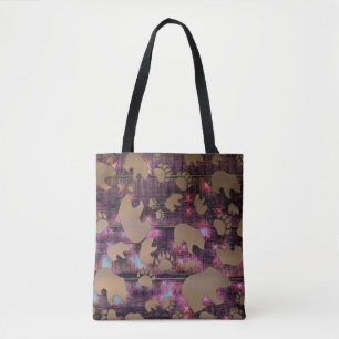 Bolso De Tela Patrón de oso