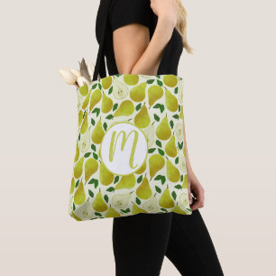 Bolso De Tela Patrón de páginas verdes