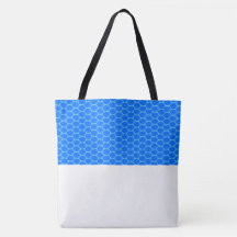 Patrón de panal de abeja azul brillante bloque de
