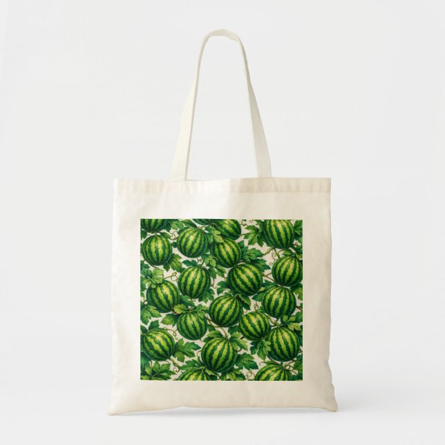 Bolso De Tela Patrón de parra de sandía (Frente)