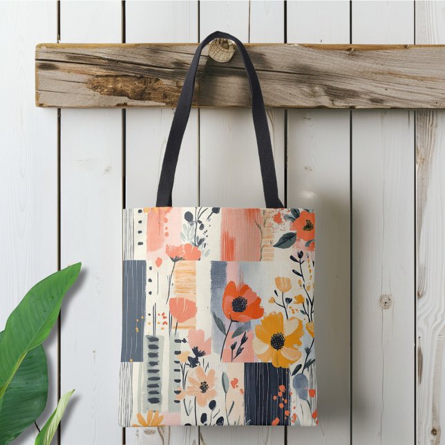 Bolso De Tela Patrón de Patchwork floral de Boho (Subido por el creador)