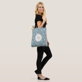 Bolso De Tela Patrón de patinaje sobre hielo y copo de nieve