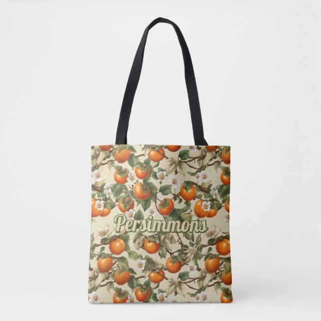Bolso De Tela Patrón de Persimmons (Anverso)
