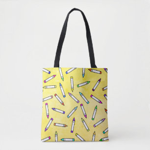 Bolso De Tela Patrón de personalizado Crayon