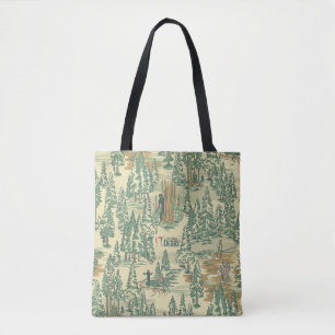 Bolso De Tela Patrón de pesca forestal de TI