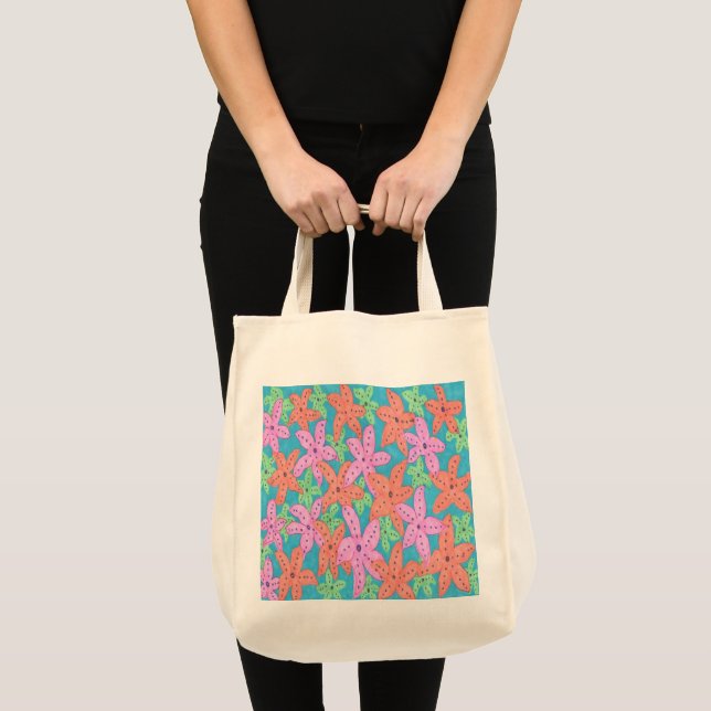 Bolso De Tela Patrón de pez estrella tropical (Anverso (producto))