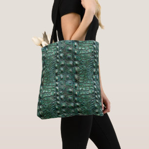 Bolso De Tela Patrón de piel de cocodrilo