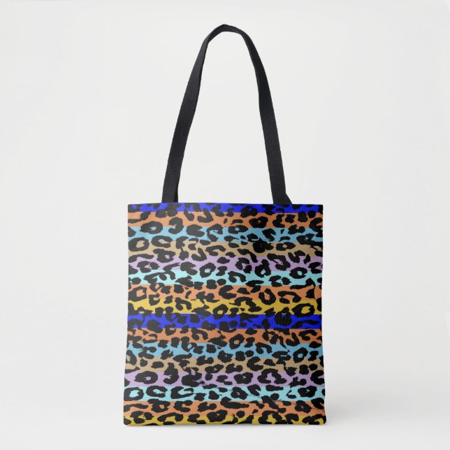 Bolso De Tela Patrón de piel de leopardo moderno #41 (Anverso)