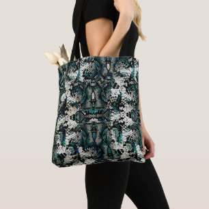 Bolso De Tela Patrón de piel de serpiente