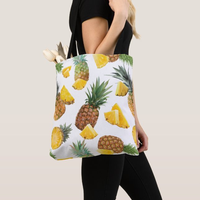 Bolso De Tela Patrón de piña (Detalle)