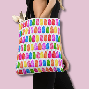 Bolso De Tela Patrón de piruleta de helado colorido