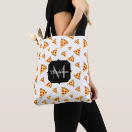 Bolso De Tela Patrón de pizzas Guay y divertidas Patrón Monogram