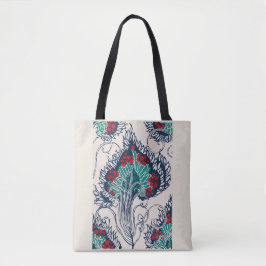 Bolso De Tela Patrón de pochoo botánico en Art Nouveau