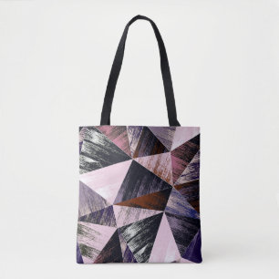 Bolso De Tela Patrón de polígono abstracto sin inconvenientes. A