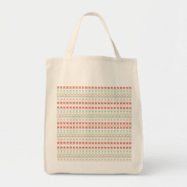 Bolso De Tela Patrón de punto de píxel verde-amarillo-rojo