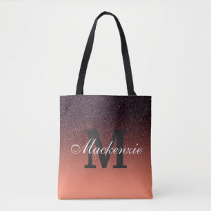 Bolso De Tela Patrón de Purpurina de degradado