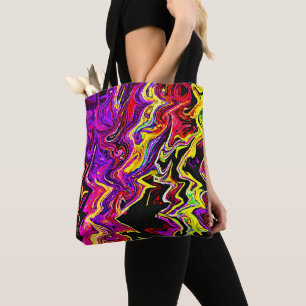 Bolso De Tela Patrón de radiación brillante brillante