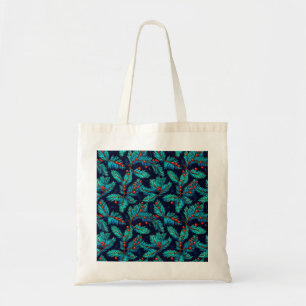Bolso De Tela Patrón De Rama De navidades-82397