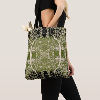 Bolso De Tela Patrón de ramas de flores