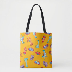 Bolso De Tela Patrón de rancho Dino en amarillo