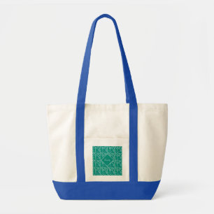 Bolso De Tela Patrón de raqueta de tenis Retro Verde