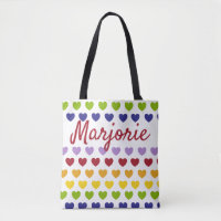 Patrón de rayas de arco iris personalizadas