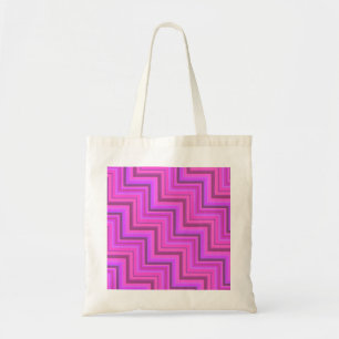Bolso De Tela Patrón de rayas rosas