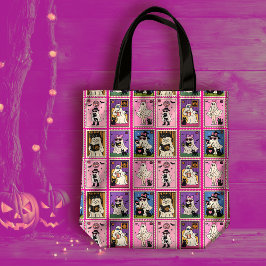 Bolso De Tela Patrón de rehenes de gafas y gatos íntimos