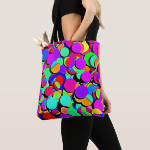Bolso De Tela Patrón de Renacimiento Retro Vibrante y Colorido