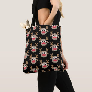 Bolso De Tela Patrón de reno de Personalizado de Navidades hábil