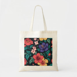 Bolso De Tela Patrón de repetición de flor silvestre