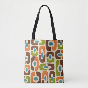 Bolso De Tela Patrón de resumen cósmico moderno Retro Mid Centur