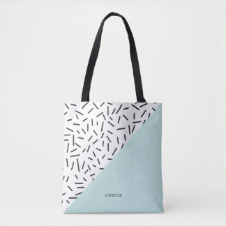 Bolso De Tela Patrón de resumen divertido personalizado