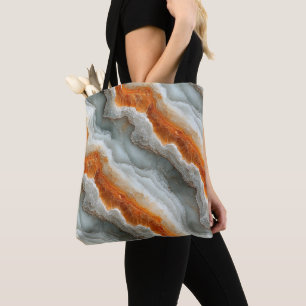 Bolso De Tela Patrón de rock cuarzo vetado