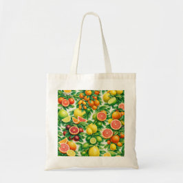Bolso De Tela Patrón de Rodaja de Cítricos Mixtos