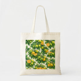 Bolso De Tela Patrón de rodaja de naranja calamondina