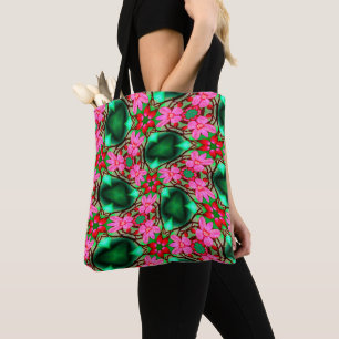 Bolso De Tela Patrón de Rosa del desierto